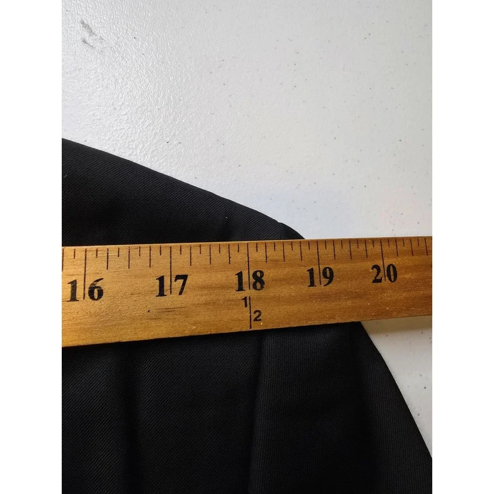 Berragamo Blazer Jacket‎ Mens 42R Black Sports Coat 2 Buttons Super 110's Wool